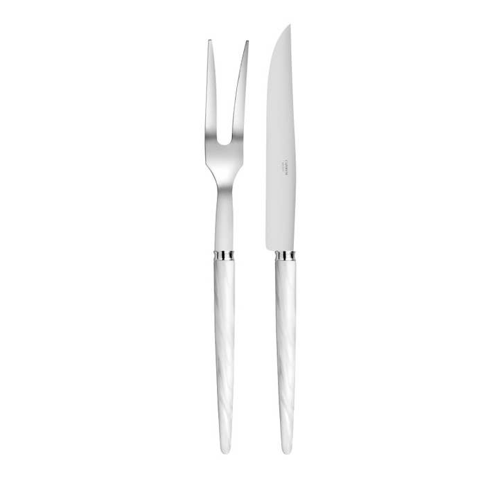 Tang Color Cutlery - 2-Piece Carving Set for wholesale by Capdeco