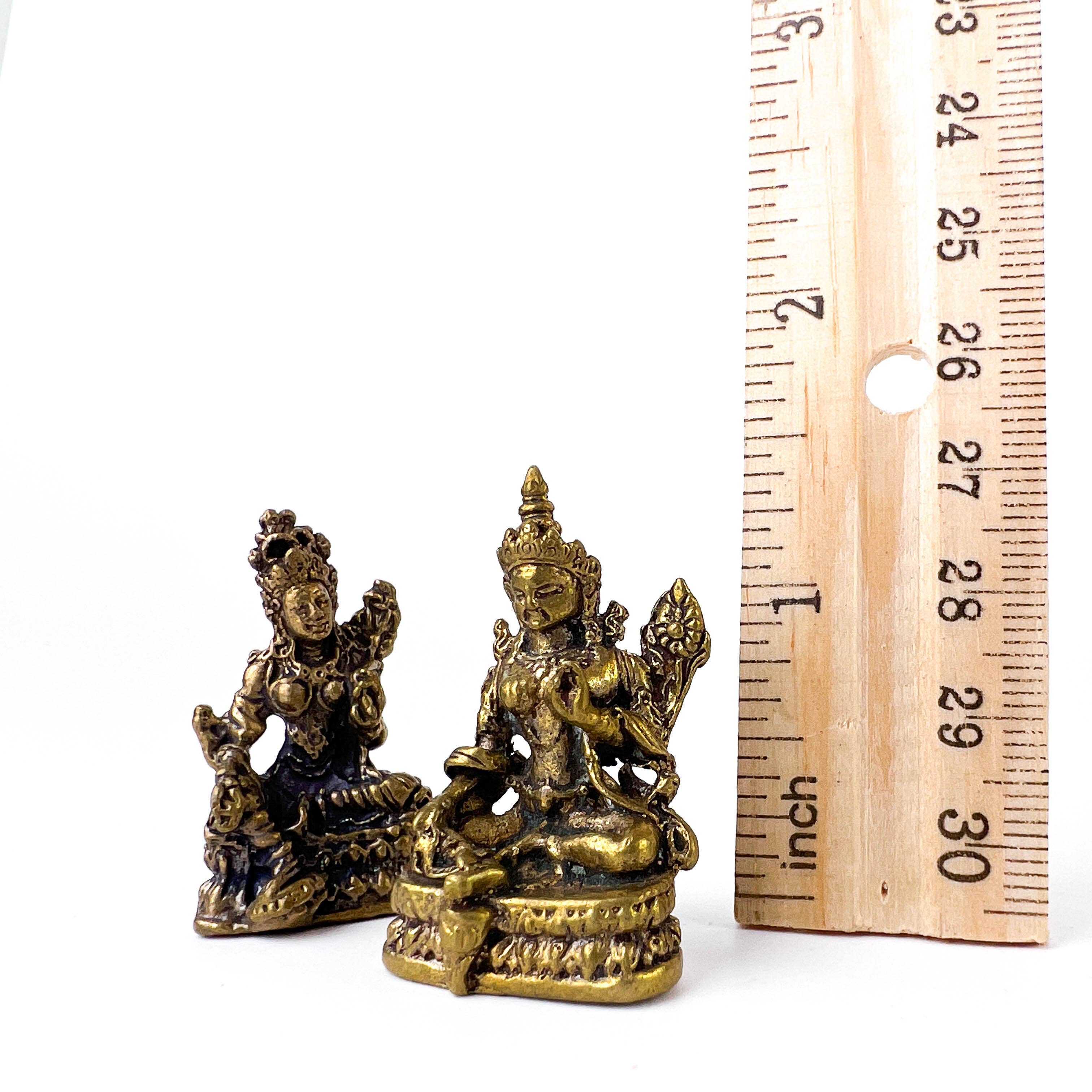 GREENROOTS USA LLC - Wholesale Decorative Figurine - 1-2" Sitting Tara Mini Statue (Assorted Designs)6