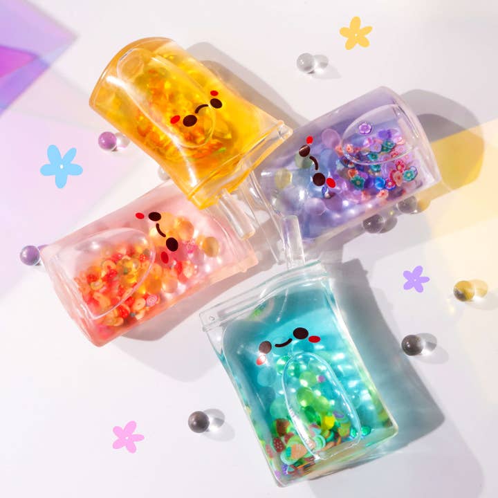 Kawaii Slime Company - Wholesale Squishy Toy - Kids & Baby - Kawaiian Sun Fruit Juice Squishy Sensory Toy (24pcs/case)