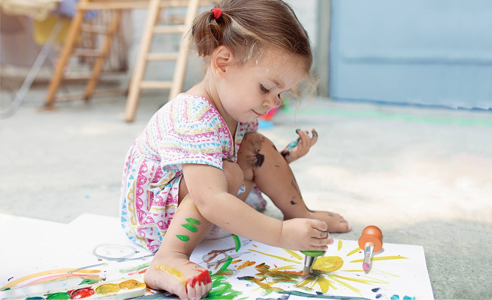 Créa Lign' - Vendita all'ingrosso Pennello per vernice/cera - Le mie prime pennellate2