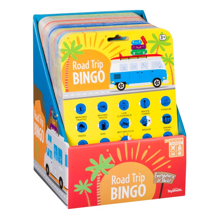 Toysmith - Wholesale Board Game - On the Way Games Road Trip Bingo, Travel Game