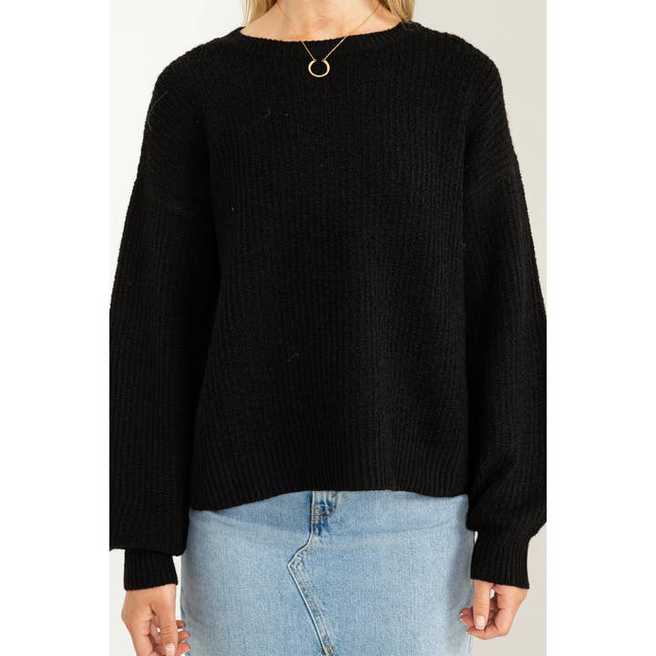 HYFVE - Wholesale Knit Sweater - Women's - DZ23F042-Crew Neck Sweater