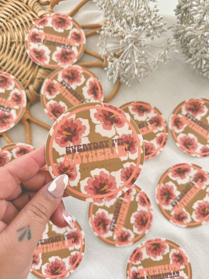 Tous les jours je materne | Autocollant vinyle pour la vente par Bujo Bae