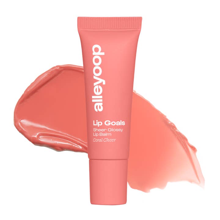 Alleyoop Makeup - Wholesale Lip Balm - Coral Cheer Lip Goals Glossy Lip Balm/ Gifts / SPA