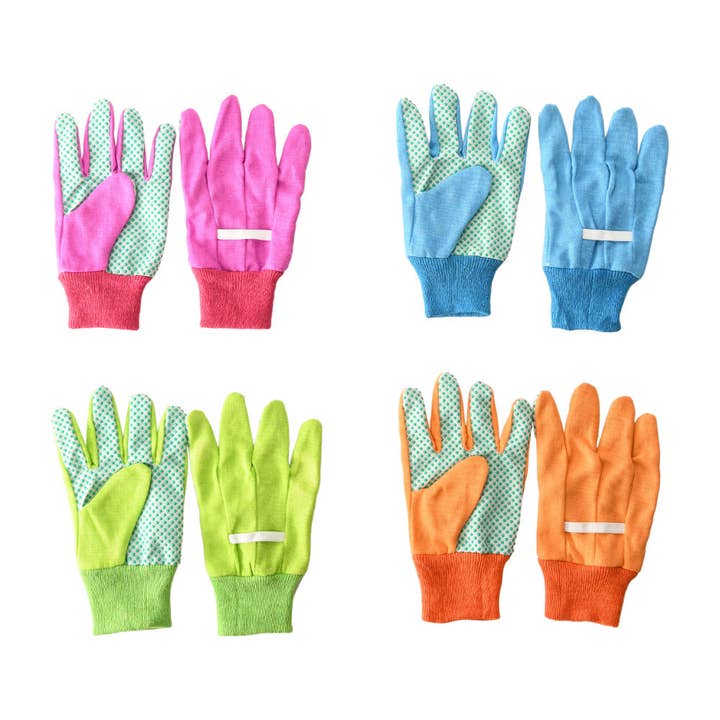 Esschert Design USA - Wholesale Garden Gloves - Children's Garden Gloves, 4 Asst. Colors