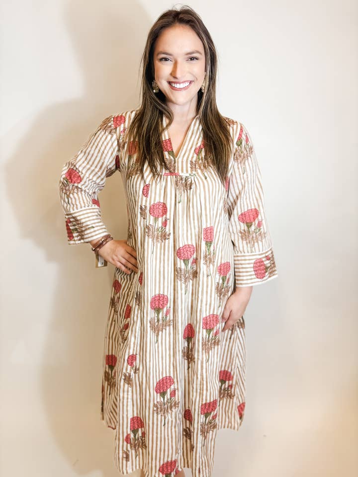 Heart of Grace - Wholesale Dress - Women's - Autumn Breeze Caftan Dress