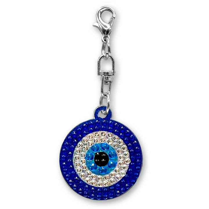 Evil Eye Rhinestone Bag Charm for wholesale by StickerBeans