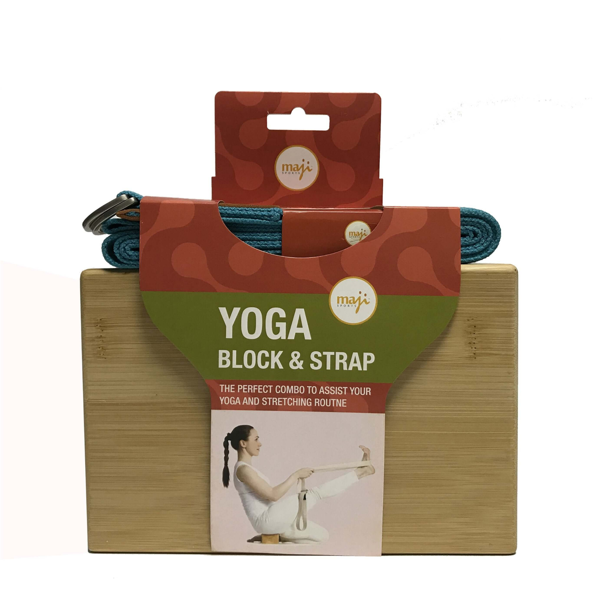 JupiterGear - Wholesale Yoga Strap/Band - Maji Sports Bamboo Yoga Block & Strap Combo4
