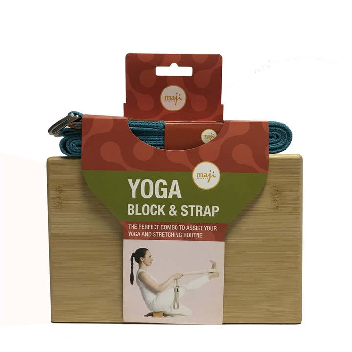 JupiterGear - Wholesale Yoga Strap/Band - Maji Sports Bamboo Yoga Block & Strap Combo4