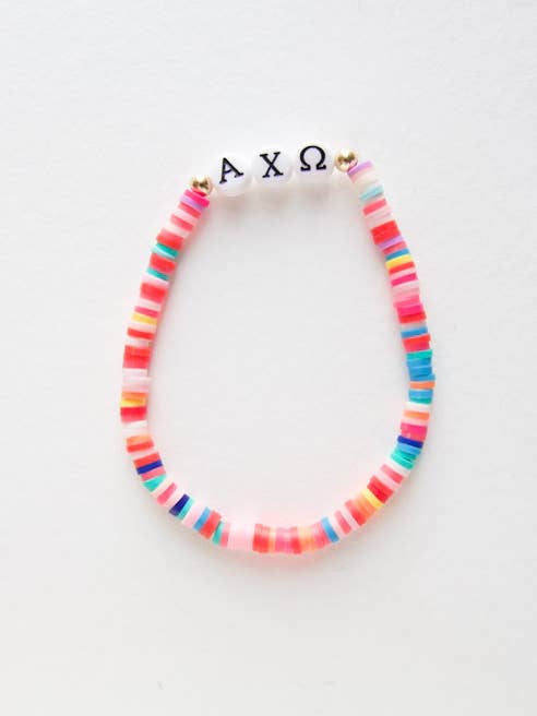 Braccialetto Multi Sorority con lettere greche, regalo per il college per la vendita all'ingrosso da parte di TrendingAbove Jewelry