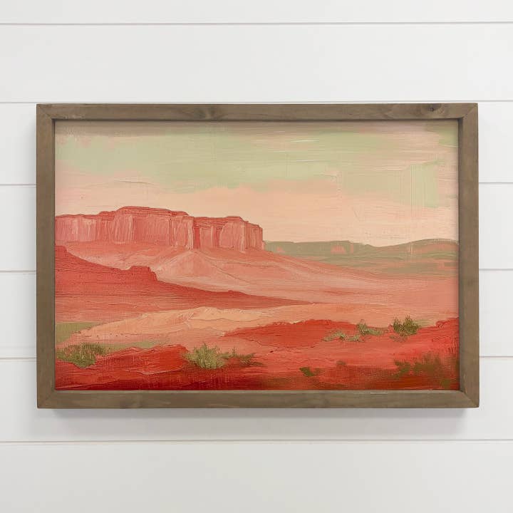 St. George Southern Utah - Red Rock Landscape Canvas Artwork for wholesale by Hangout Home