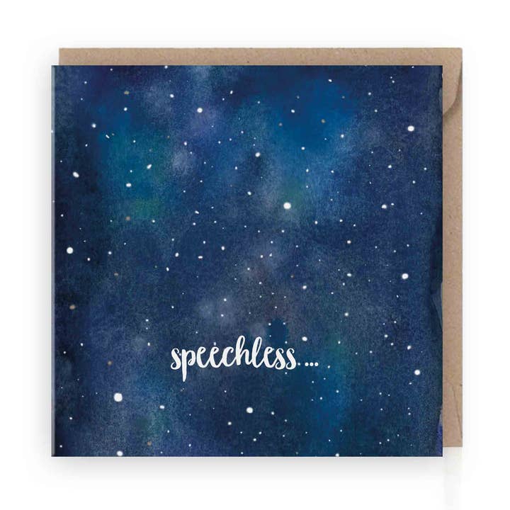 Speechless Greeting Card | eco-friendly for wholesale by Grafiquelien