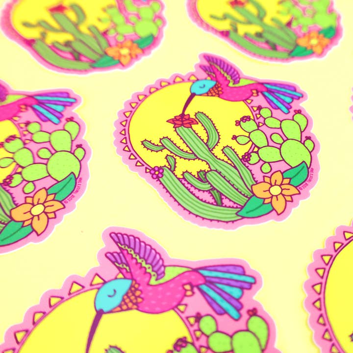 Turtle's Soup - Wholesale Sticker - Sonoran Desert Hummingbird Wildlife Car Decal Vinyl Sticker