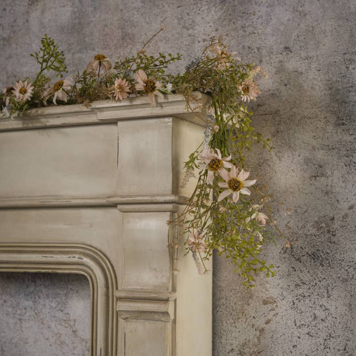 6' PALE PINK WILDFLOWER GARLAND for wholesale by Ragon House