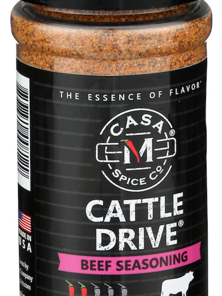 Cattle Drive® Beef Seasoning - Plastic Shaker for wholesale by Casa M Spice Co LLC