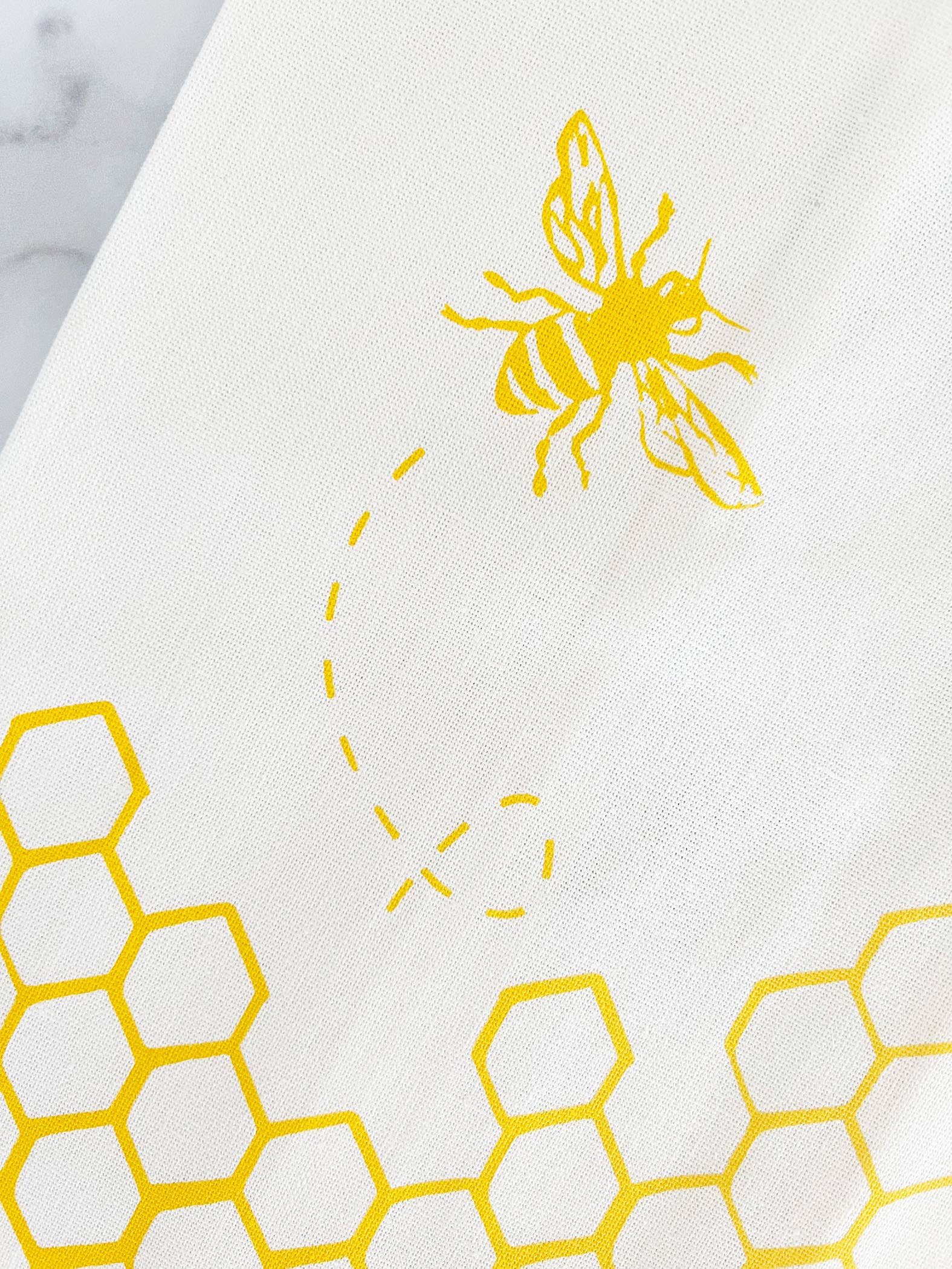 Kimball Prints - Wholesale Tea Towel - Bee & Honeycomb Cotton Tea Towel | National Bestseller1