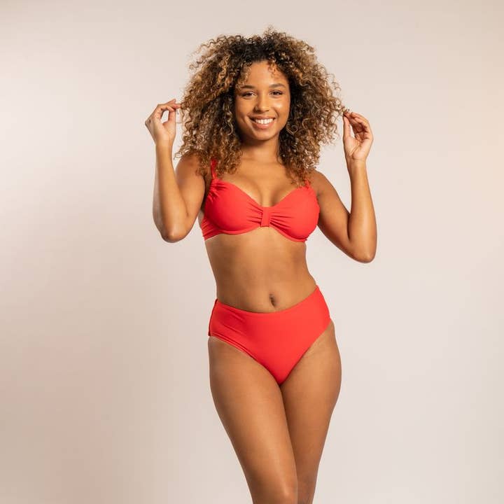 Dag Adom Swimsuit - D817A Red for wholesale on Faire