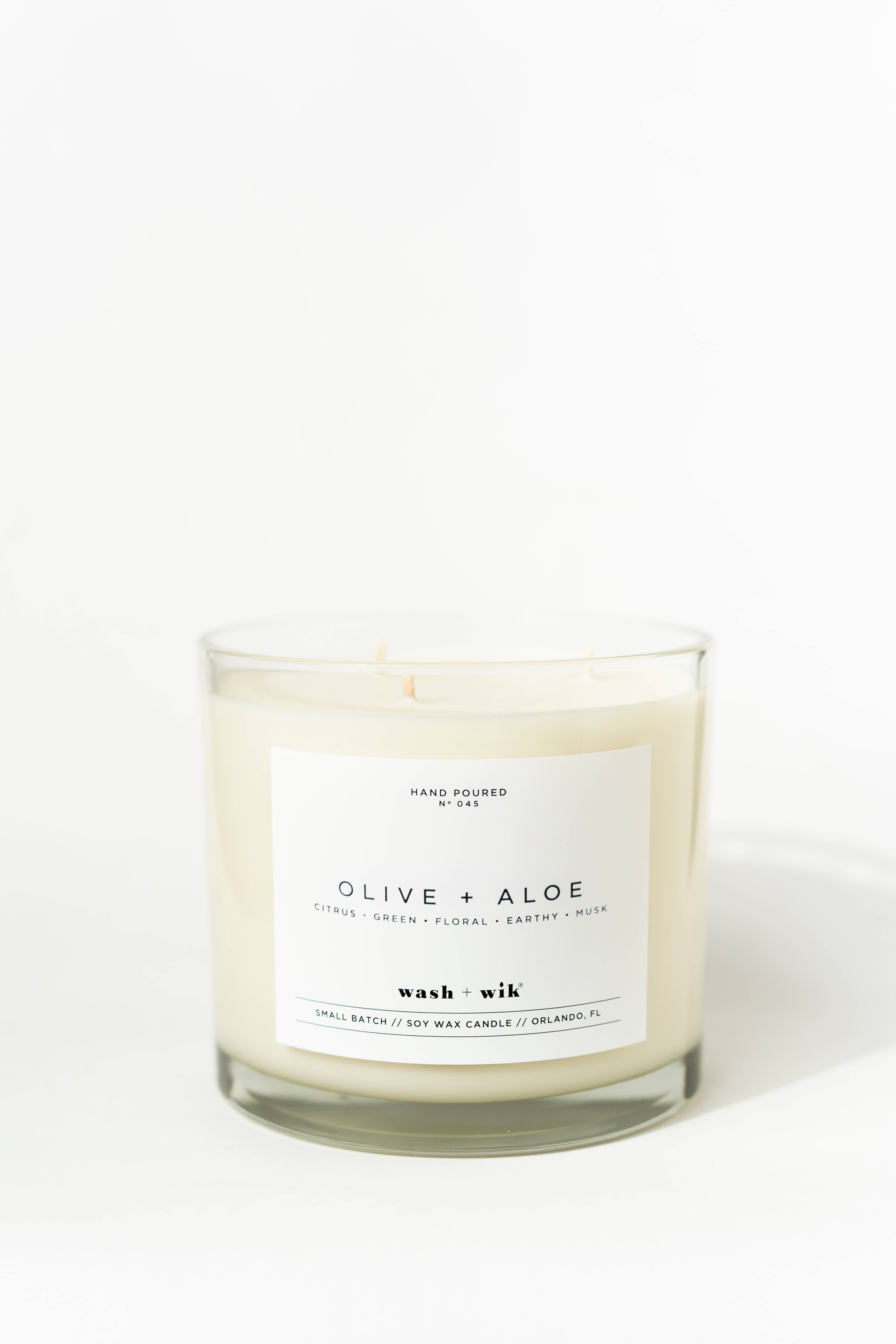 Wash and Wik - Wholesale Jar/Filled Candle - 3 Wick - 35oz Vessel - 2 Pound Soy Wax Candle by Wash + Wik43