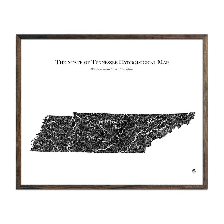 Tennessee Hydrological Map for wholesale by Muir Way