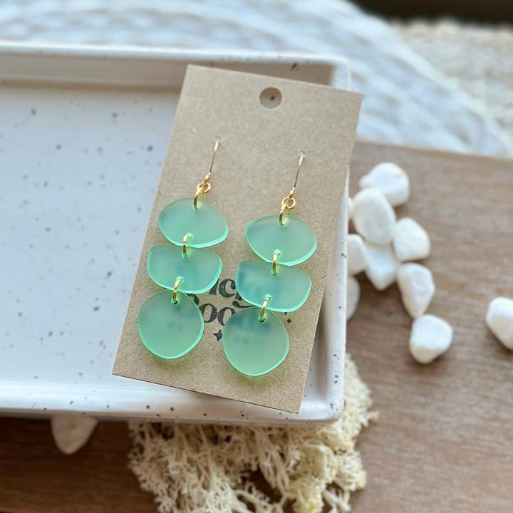 Wicket Goods - Wholesale Dangle Earrings - Pebbles | Sea Glass