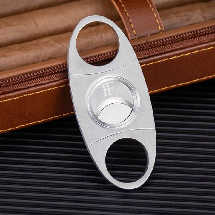 Fluid And Fire - Wholesale Humidor/Cigar Accessory - Leather Case, Yellow Metal Torch, Guillotine Cutter4