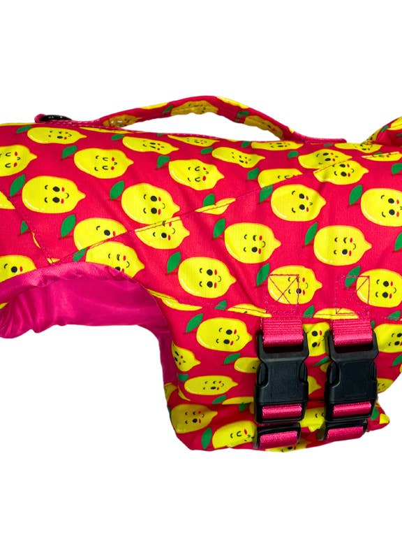 Dog Life Jacket Float Vest - Happy Lemons for wholesale by Lila Co