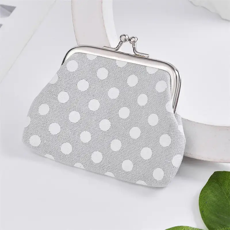 Magnifique Hearts – Engroshandel Møntpung - Dame – Polka Dot Kiss Lock Coin Punge, Praktisk Multipurpose7