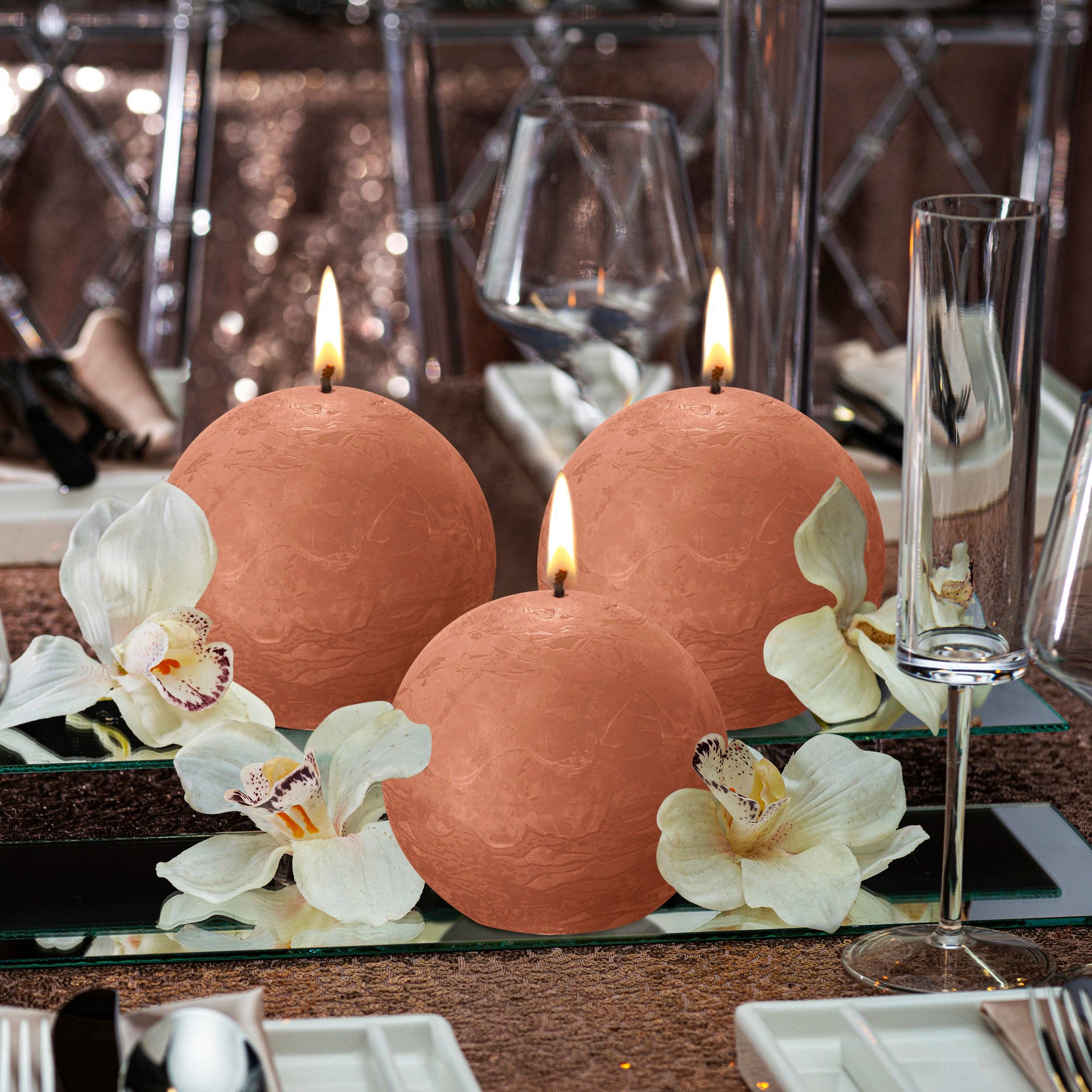 BOLSIUS – Velas de decoração por atacado – 6 Velas rústicas 3" - Inperfuted - Natural - Eco-Friendly - Cera Plant-Based - **Vendido Individualmente98