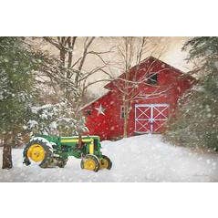 LD1114 | Impression artistique en hiver dans la grange pour la vente par Roslyn Décor