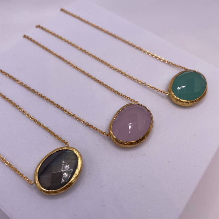 Simple Stone Necklace for wholesale by Kipepeo