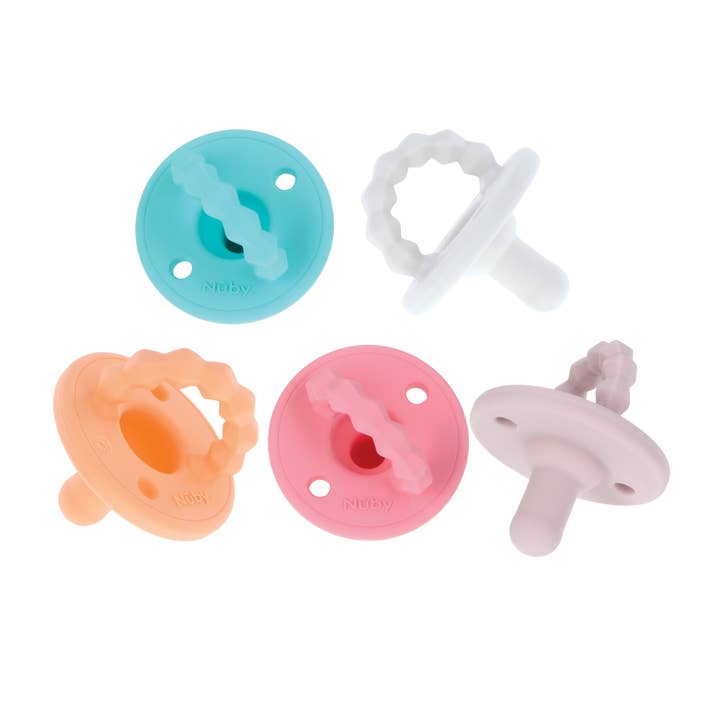 Nuby - Wholesale Pacifier - Baby - Softees Pacifier & Teether, 5 Pack