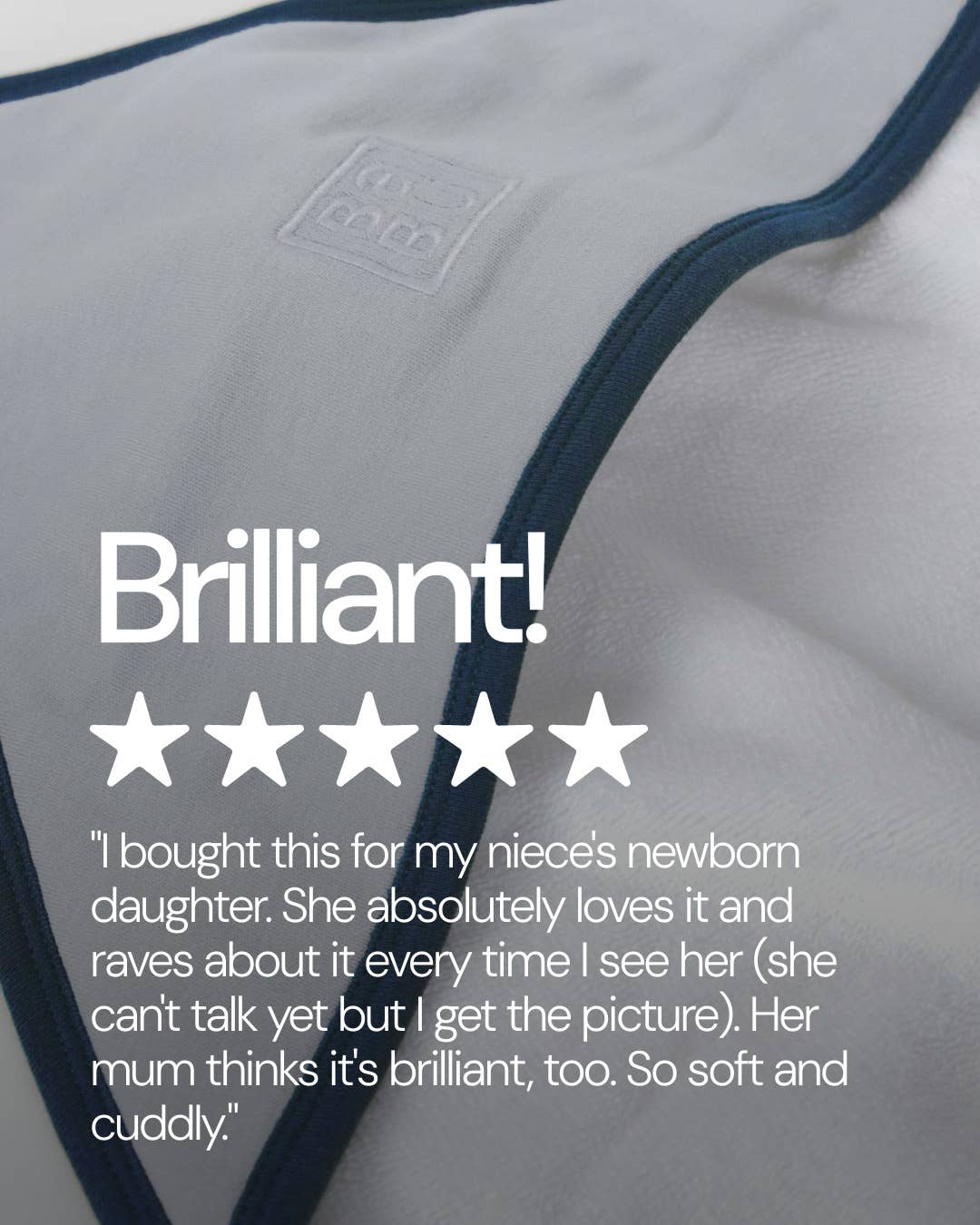 Babu - Vente Sortie de bain - Enfant et bébé - Serviette de bain à capuche pour bébé en éponge - Contraste ciel4