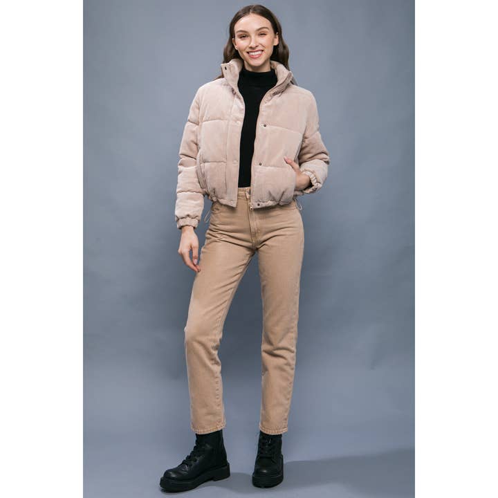 Baie Bleue - Wholesale Jacket - Women's - Corduroy Jacket with Snap Closure8