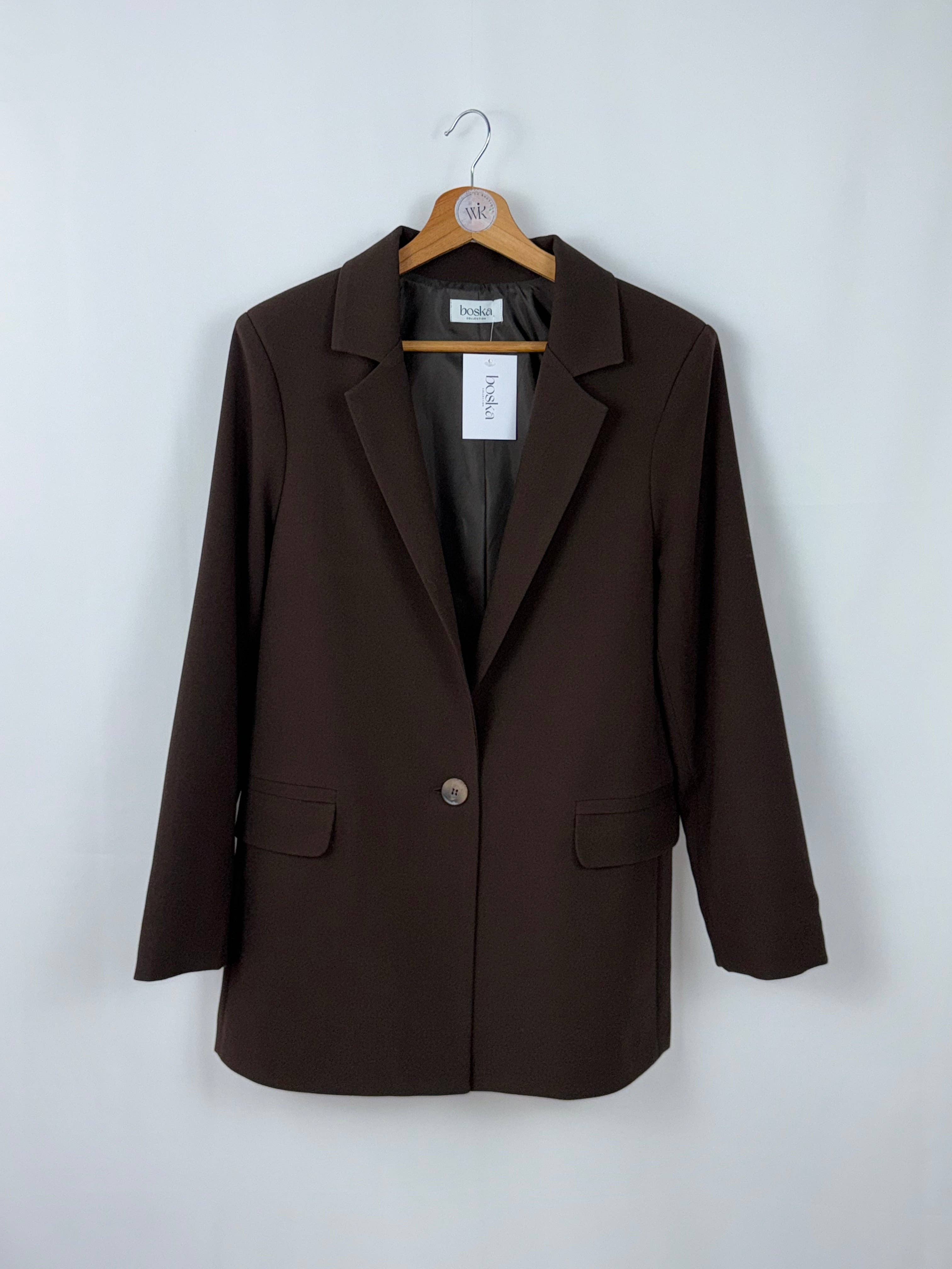 Classic Chocolate Boska Blazer for wholesale on Faire1