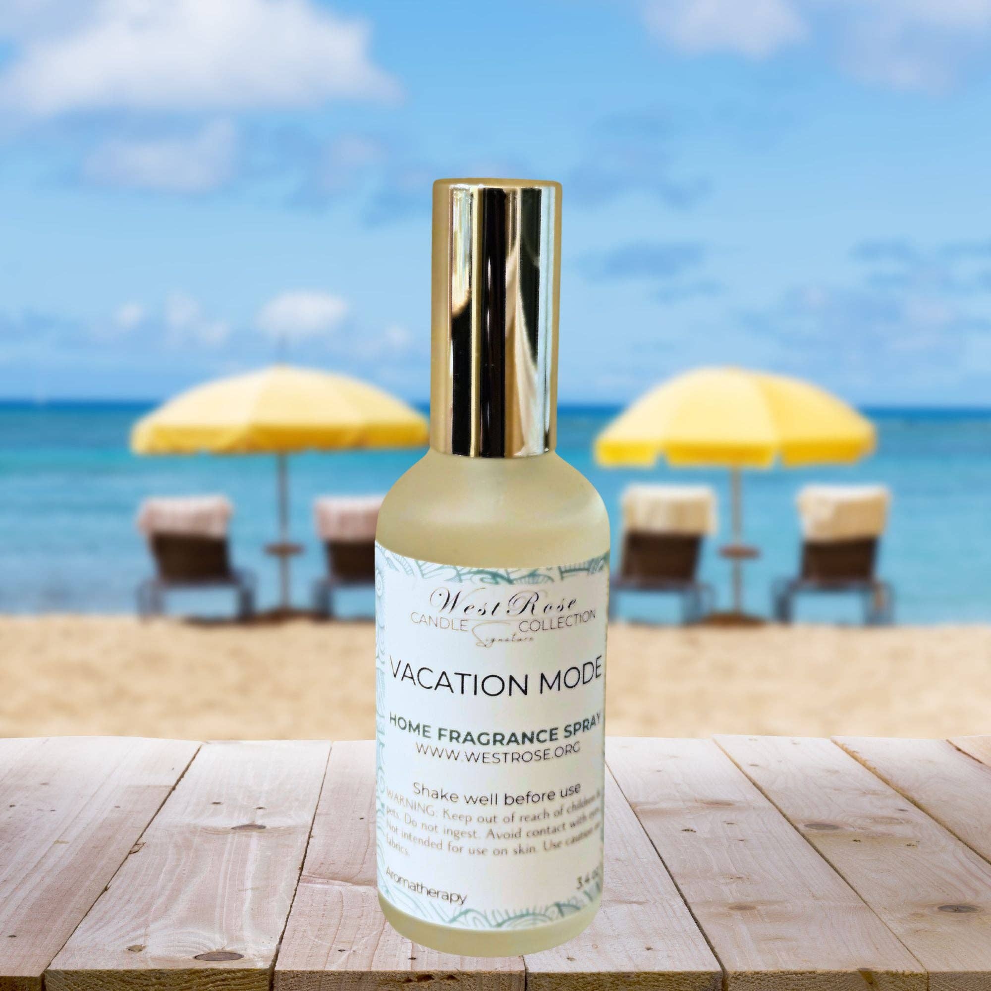 Home Fragrance Spray, Vacation Mode for wholesale by West Rose Signature Candle Collection