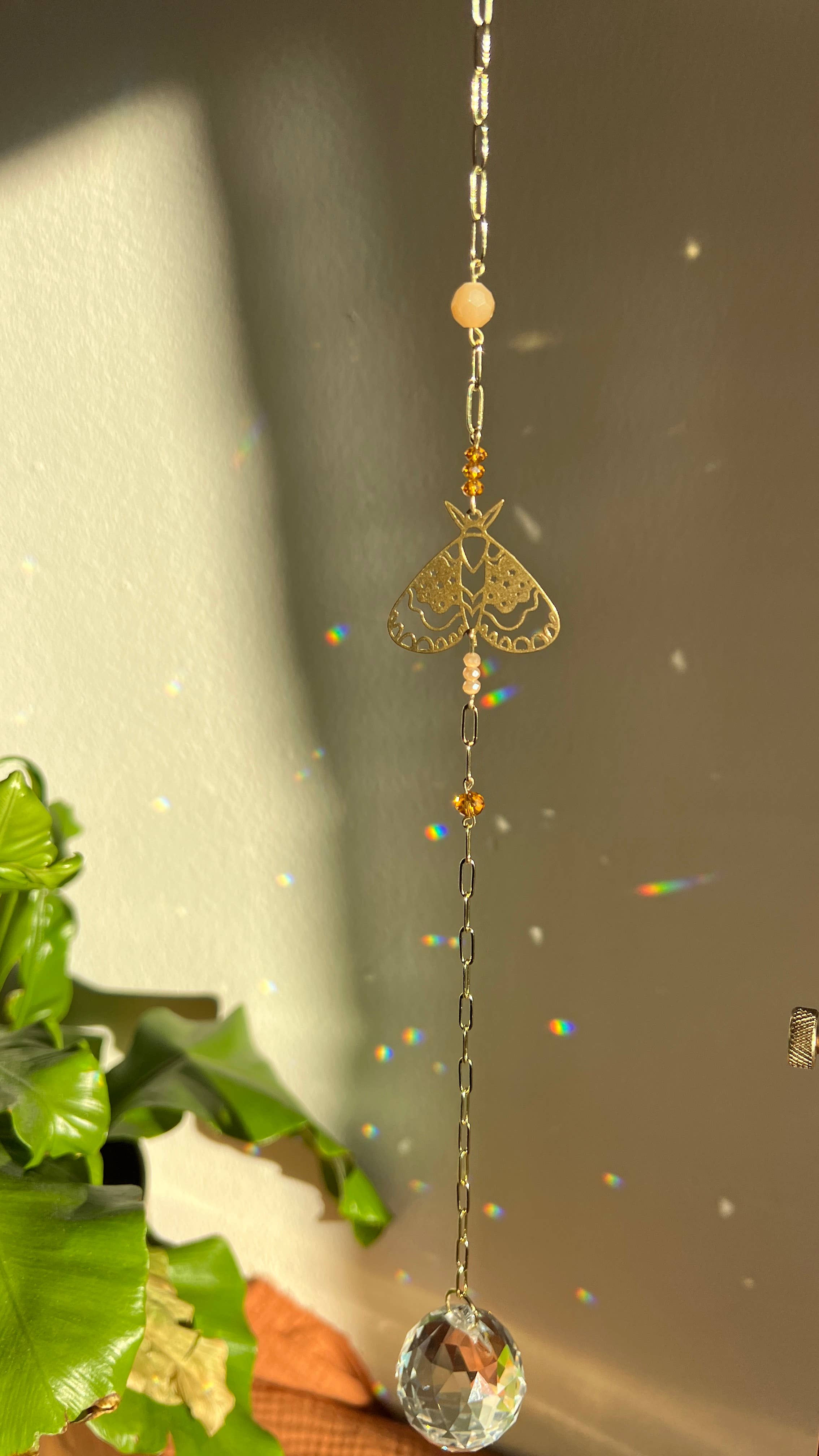 Ombra & Luce – wholesale Suncatcher – Moth Suncatcher, Insect decor2