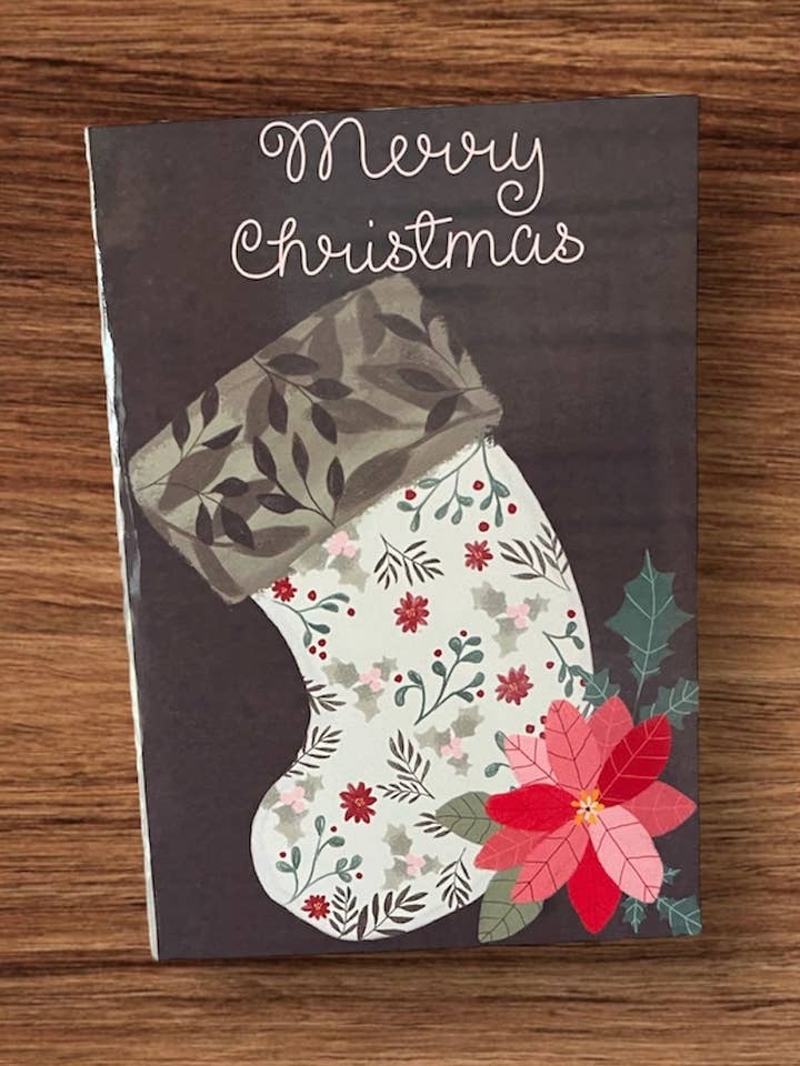Stocking Holiday Card for wholesale by Heart in the Woods