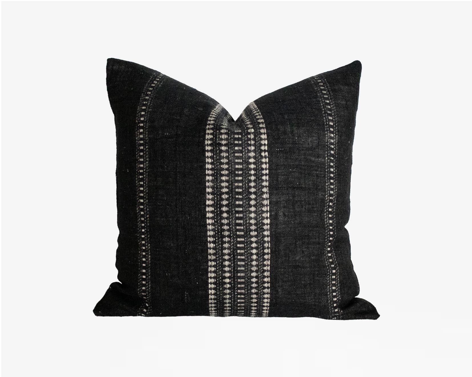 Heddle & Lamm – Capa de almofada decorativa por atacado – Indali - Capa de Almofada Preto & Marfim0