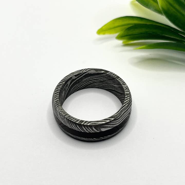 RustyStudioUSA - Wholesale Wedding Band/Ring - Damascus Steel Wedding Band,Damascus Wedding Ring,Anniversary Ring,Men & Women,Unique Damascus Steel Wedding Ring, Men Rings, Women Rings