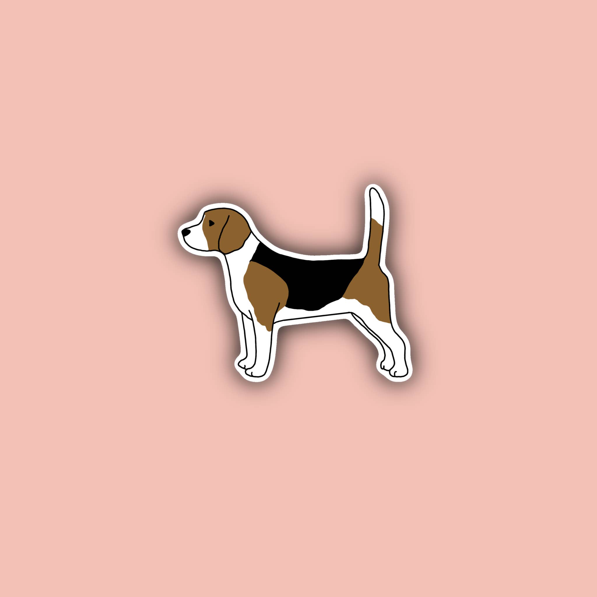 Delmarva Stickers - Wholesale Sticker - Beagle - 3" Waterproof Sticker