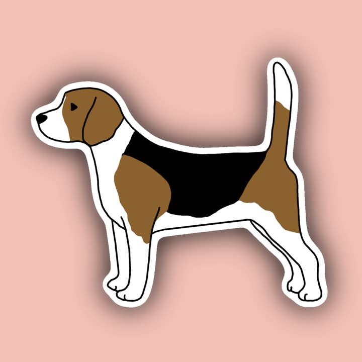 Delmarva Stickers - Wholesale Sticker - Beagle - 3" Waterproof Sticker0