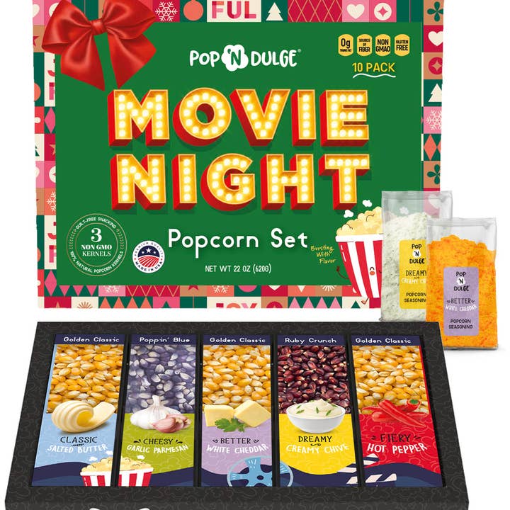 Pop 'N Dulge - Wholesale Popcorn - Christmas Movie Night Gourmet Popcorn Gift Set10