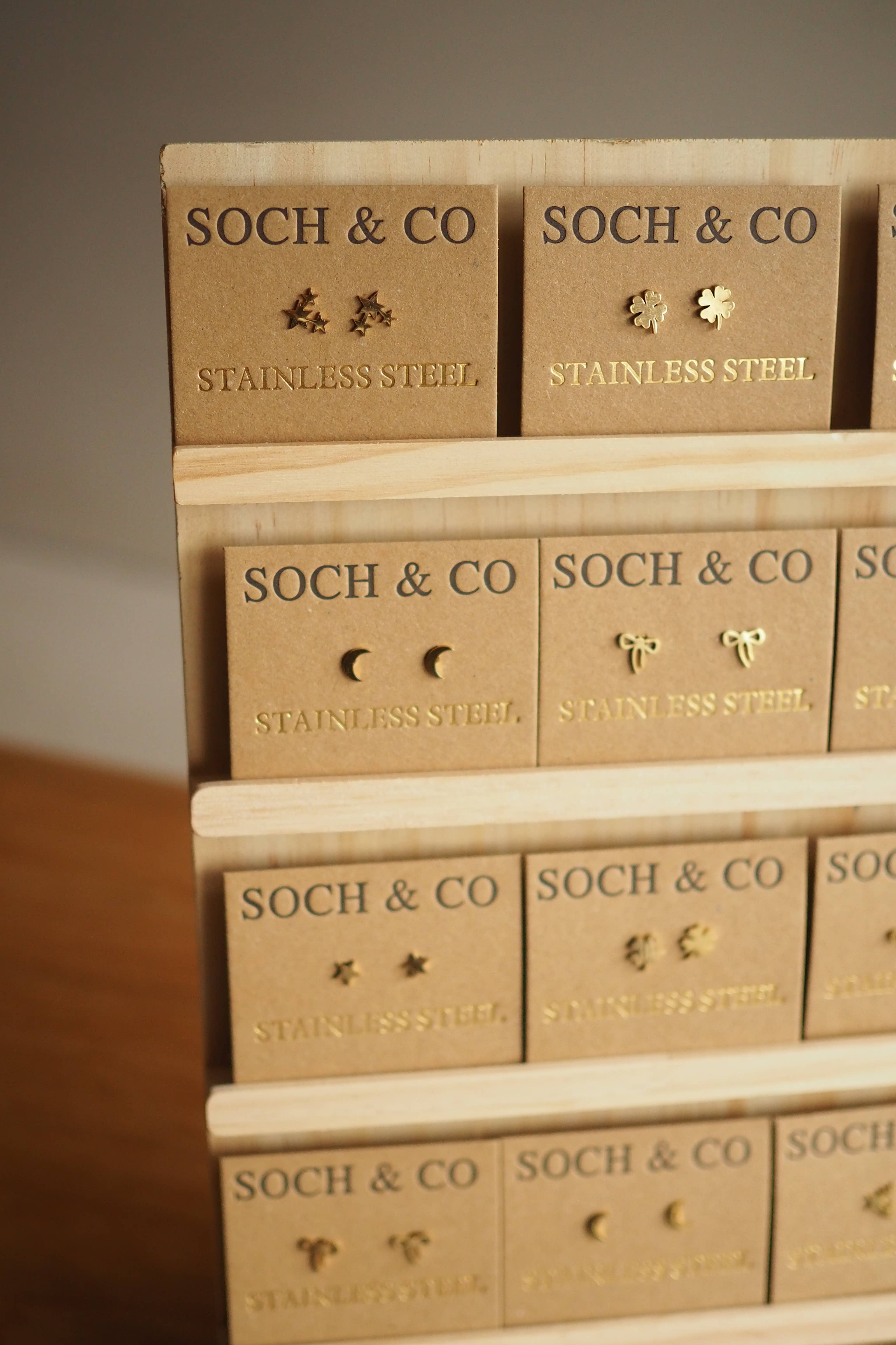 soch and co - Wholesale Stud/Post Earrings - Gold stud earrings - various designs3