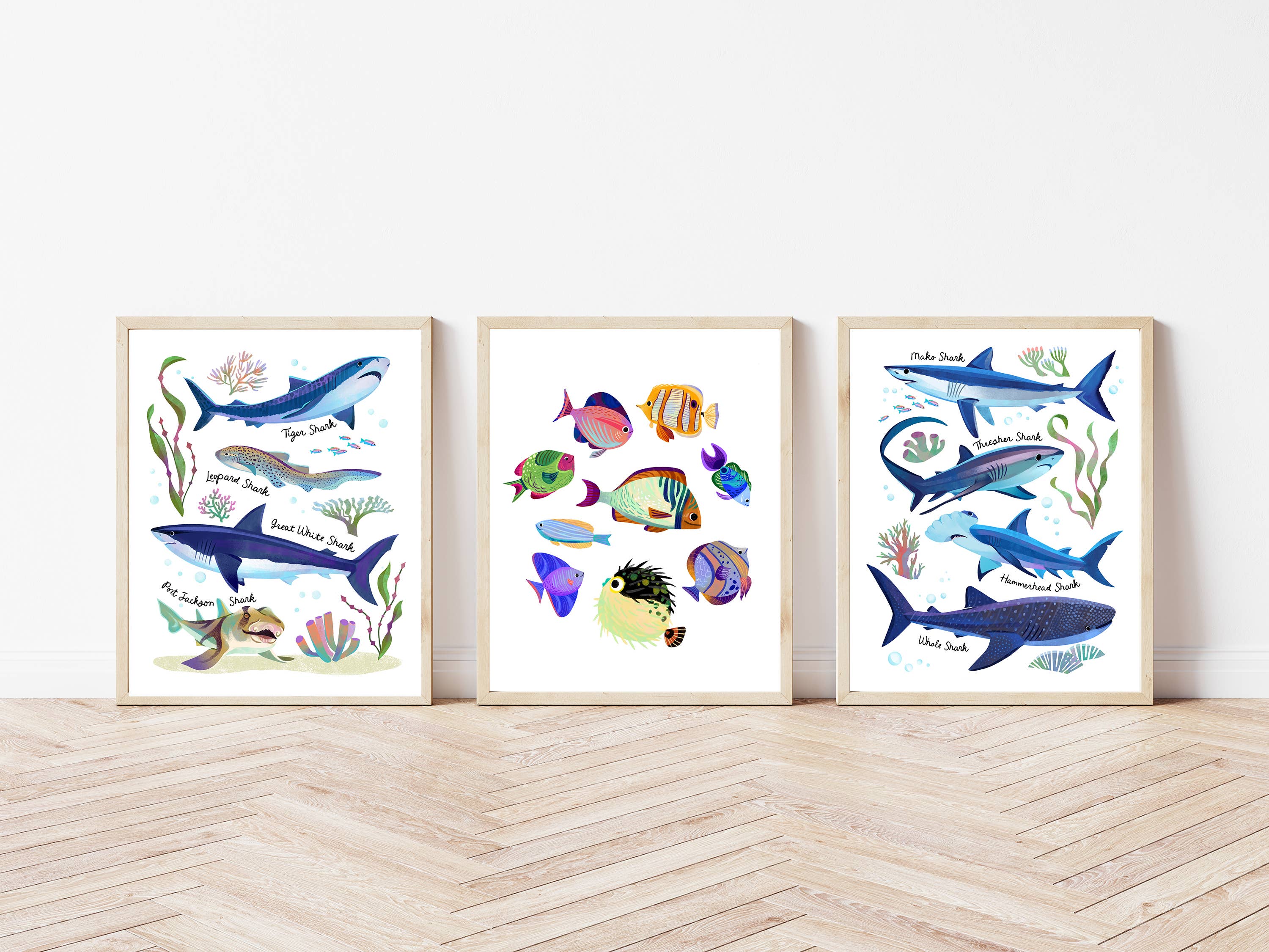 Katie Melrose Made - Wholesale Art Print - Kids & Baby - Tropical Fish Ocean Life Art Print4