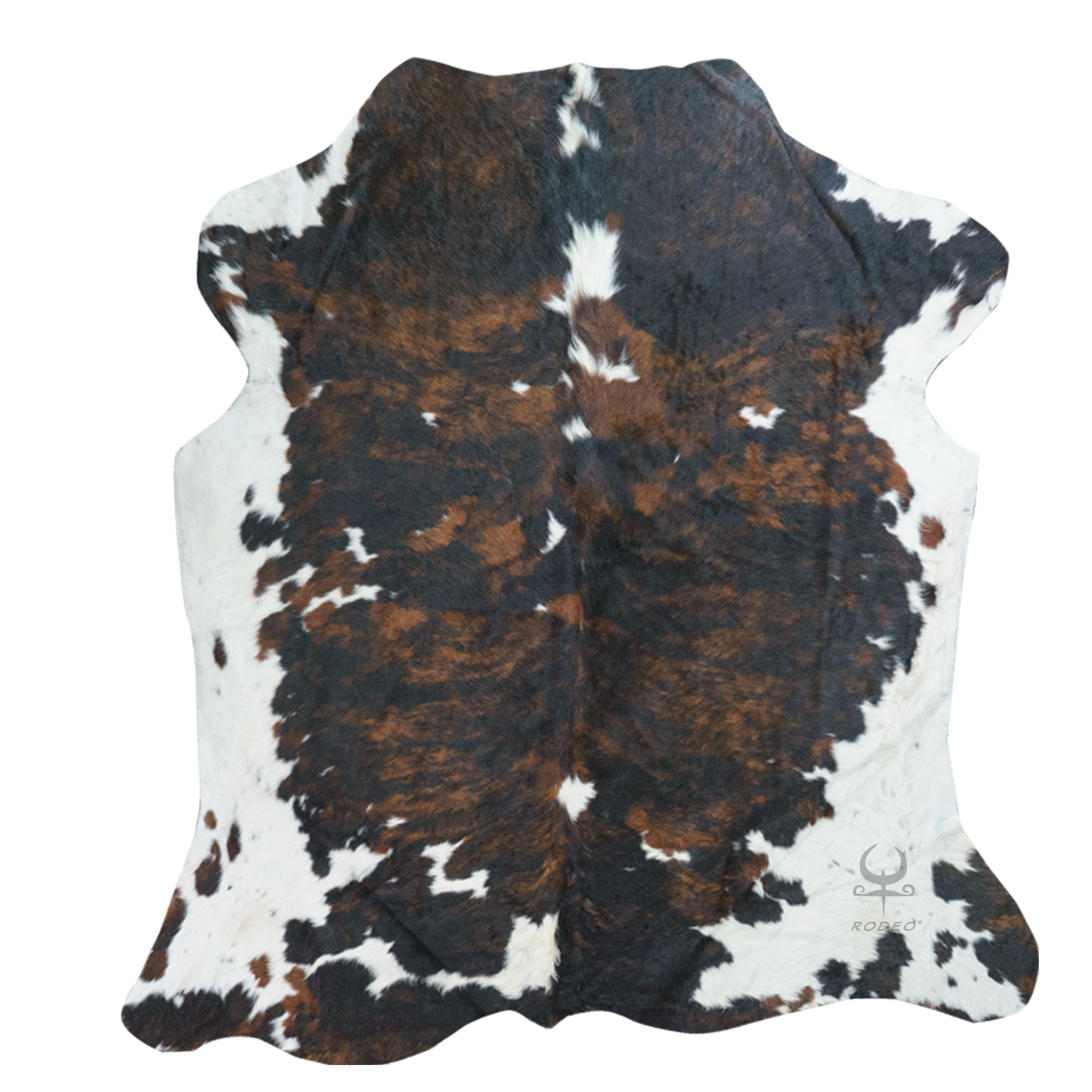 Rodeo - Wholesale Area Rug - Dark tricolor  cowhide rug Large2