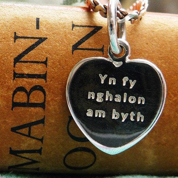 Charme / Pendentif - Miniature - Yn Fy Nghalon Am Byth - Argent Sterling pour la vente par The Welsh Gift Shop
