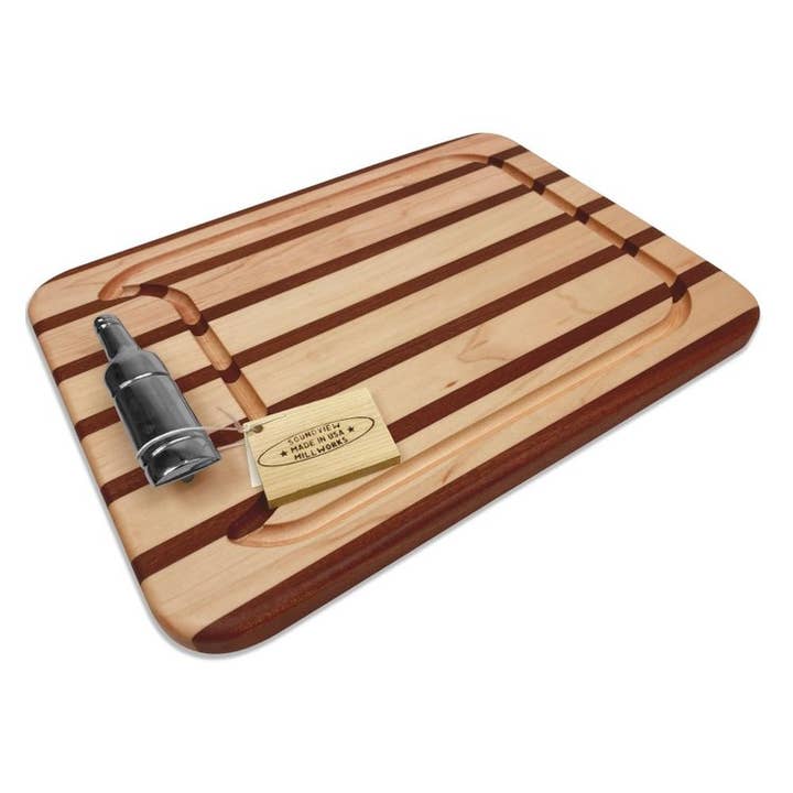 Soundview Millworks - Wholesale Cheese Board - Wine Bottle Handle Appetizer Boards5