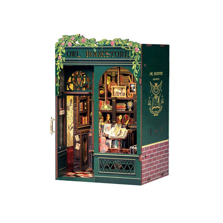 Hands Craft - Wholesale DIY Craft Kit - DIY Book Nook Kit: Owl Bookstore