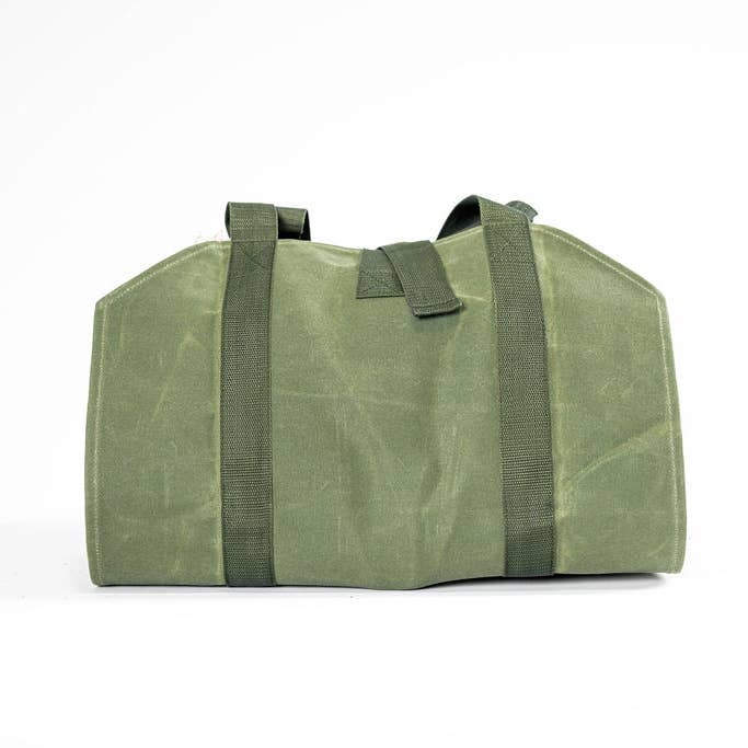 Mayhem & Mercy - Wholesale Storage Bin - Premium Waxed Canvas Firewood Sling Tote Wood Log Carrier