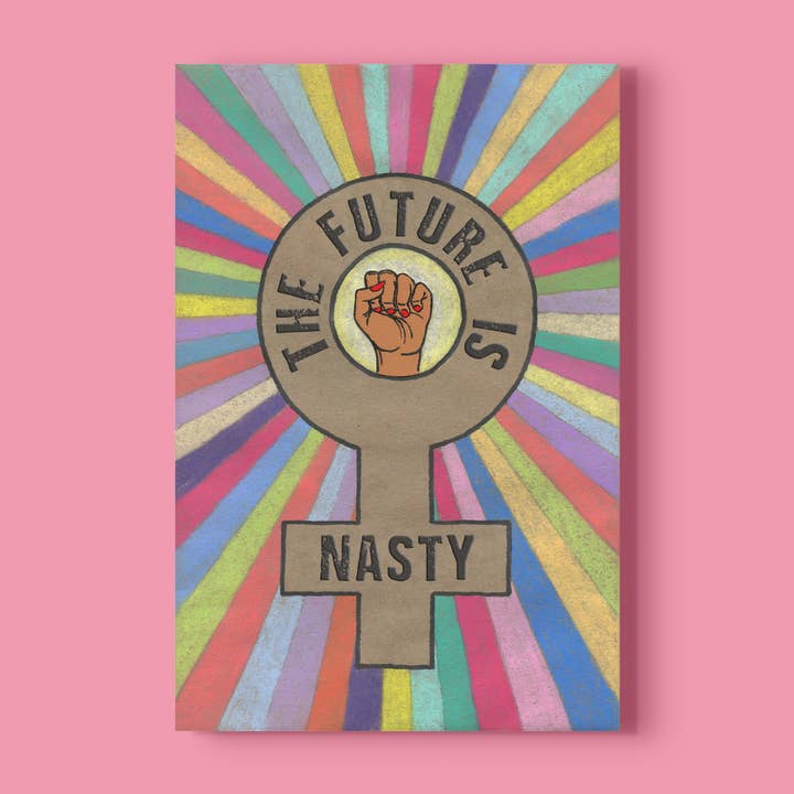 'Fremtiden Er Ubehagelig' Kunsttryk for engroshandel hos Deb Almond Art